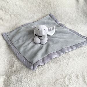Carters Gray Elephant Satin Lovey Security Blanket 2016 Stuffed Animal Toy